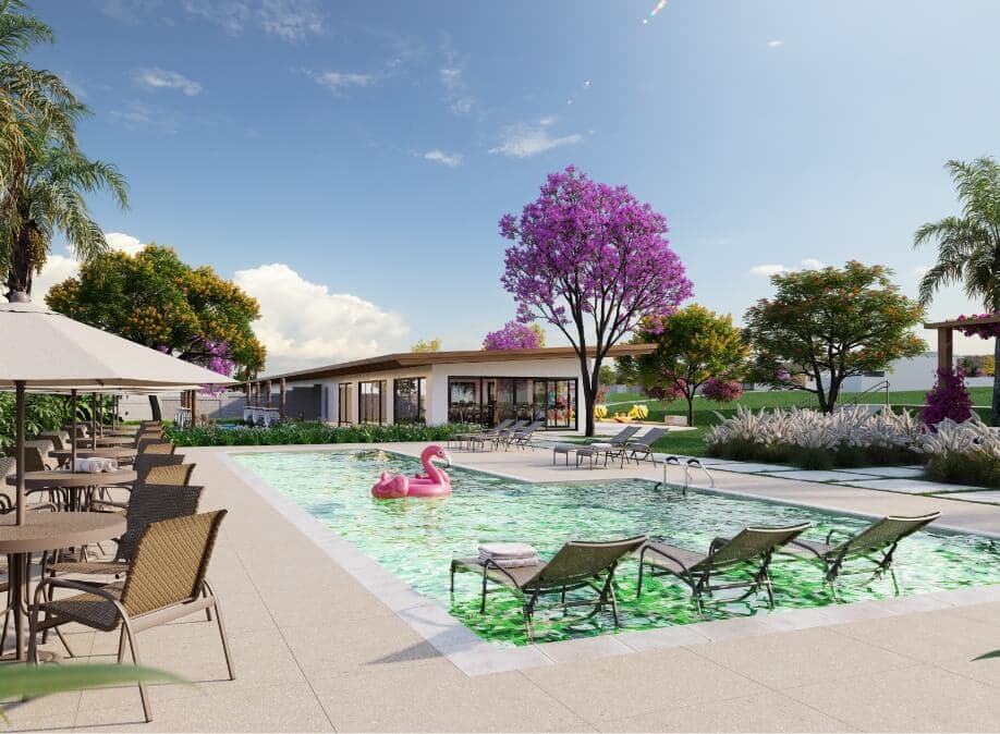 Piscina com Solarium